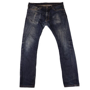 Levi's Men's Regular Fit Dark Wash Straight Leg Jeans 34 x 30